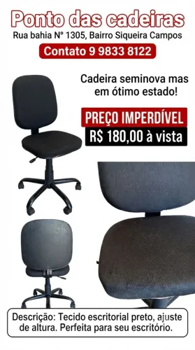 Vende cadeira de escritório seminova