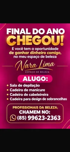 Alugo salas no salão de beleza