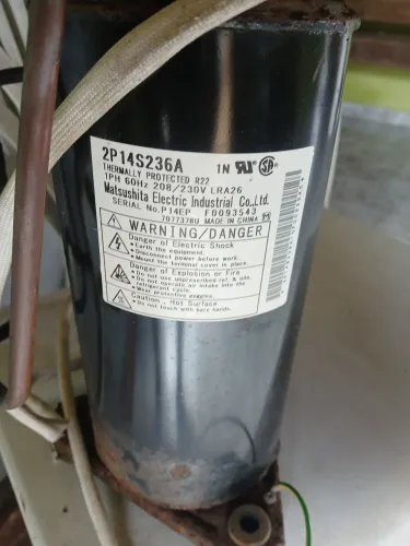Compressor de 12 mil btus R22 funcionando
