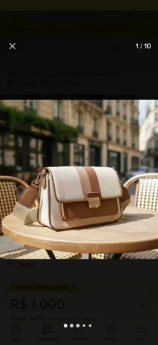 Bolsa Michael Kors Bradshaw Stripes Transversal NOVA 