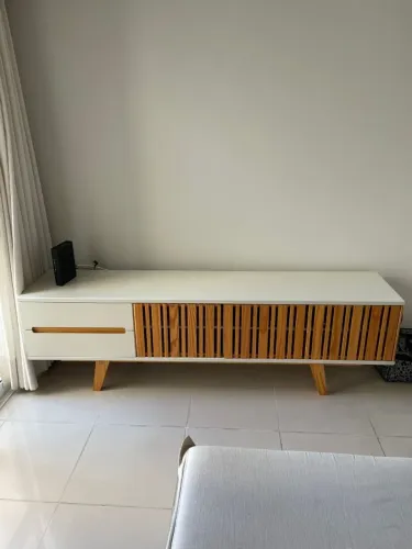 Rack modelo Panteon - Marca Oppa Design - Branco
