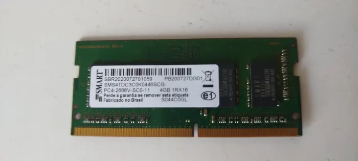 Memória ddr4 4gb notebook 