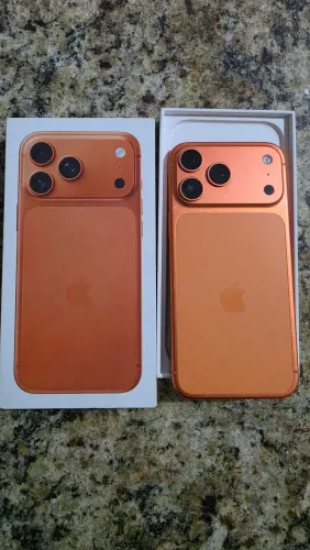 Iphone 17 pro max Laranja 256gb com nota fiscal