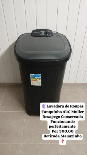 Lavadora de Roupas Tanquinho 4KG Muller Bem Conservado Funcionando Perfeitamente Mauazinho