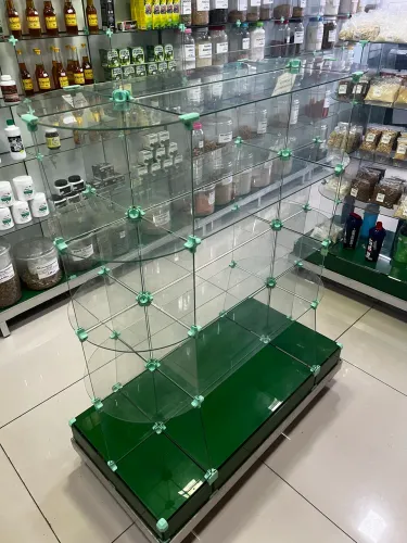 Ilha Expositora de Vidro 