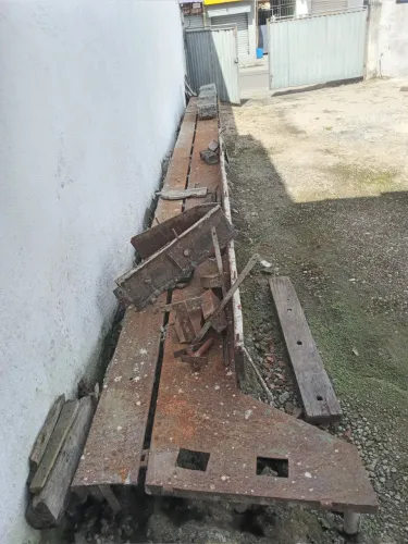 Lote de formas metálicas 12m para galpão pré moldados + vibrador de concreto 