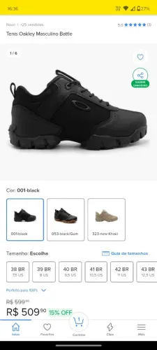 Tênis da Oakley caveirao