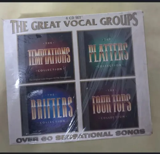 Box cds: Temptations, Platters, Drifters e Four tops