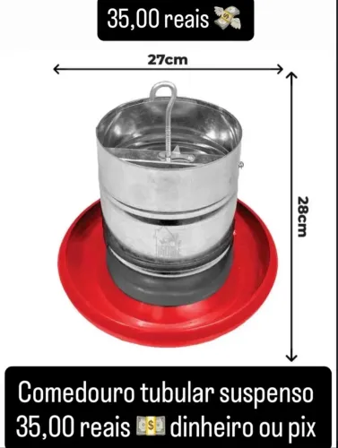 Comedouro tubular 3kg