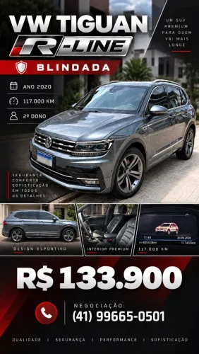 Volkswagen Tiguan Allspac R-line 350 TSI 2.0 4X4 2020