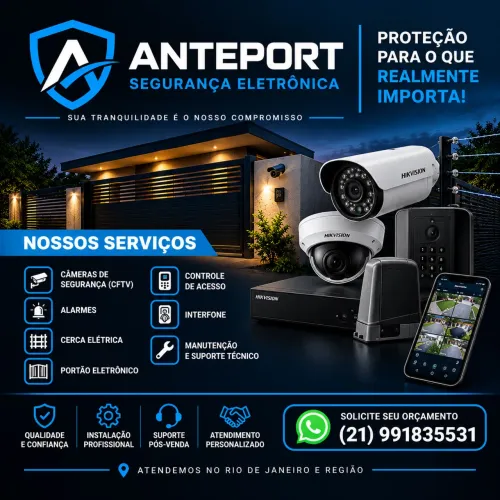 Segurança Eletrônica | Câmeras, Alarme, Cerca Elétrica e Portão
