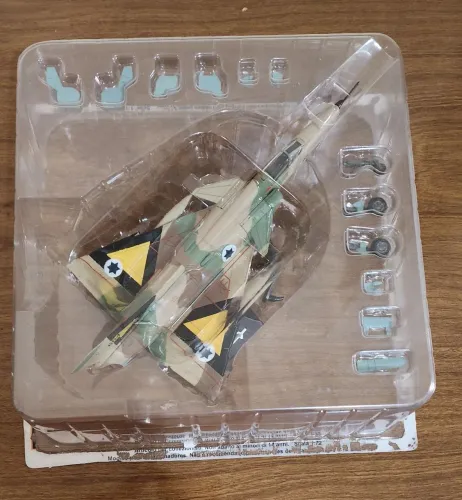 Miniatura Avião a Jato IAI Kfir-C2 Israel Planeta DeAgostini Altaya Escala 1/72