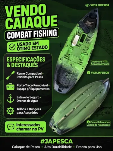 Caiaque Combat Fishing verde militar - BH