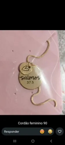 Cordão feminino Salmos 37.5