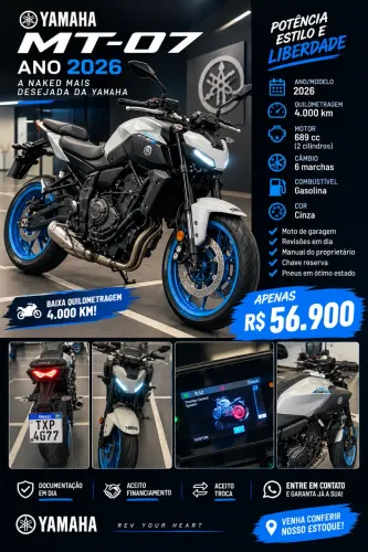 Mt 07 de garagem