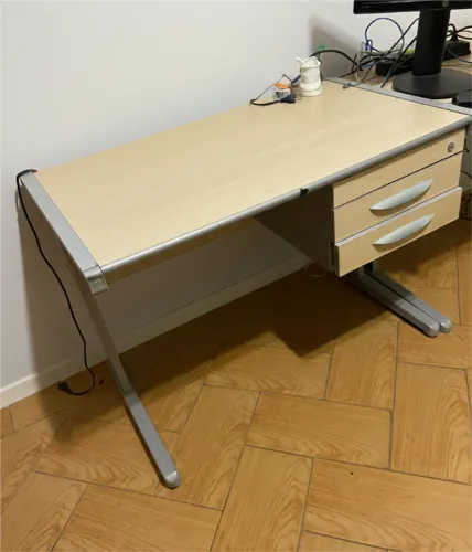Conjunto Escritório: Mesa Reforçada + Gaveteiro Profissional