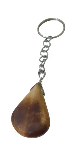 Chaveiro Artesanal em Jaspe Bicolor