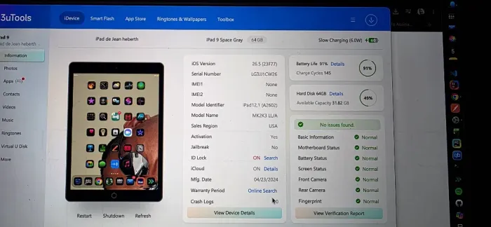 iPad 9ª Geração 64GB