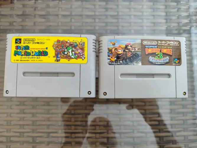 Super Mario World e Donkey Kong 3 Super Nintendo