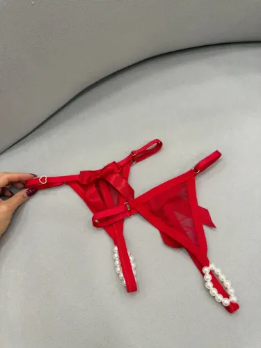Calcinha laço pérola