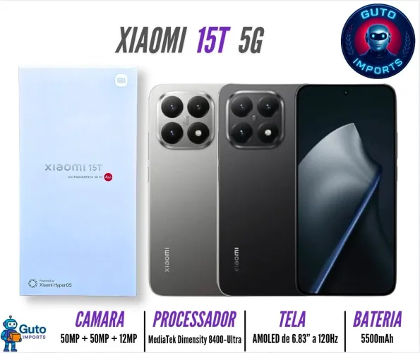 Xiaomi 15t 5G NFC 256gb/12ram novo caixa lacrada versão global 