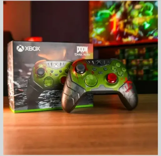 Controle Sem Fio Xbox - DOOM: The Dark Ages Edição LimitadaXbox Series X|S, Xbox One e PC