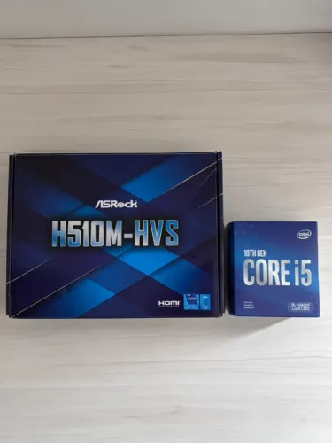 Placa mãe ASRock H510M-HVS + Intel Core i5 10400F