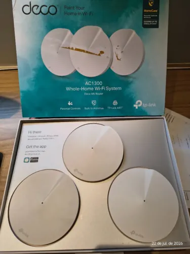 Roteador TP-Link Deco M5 Kit 3 Unidades - Wi-Fi Mesh - Funcionando Perfeitamente