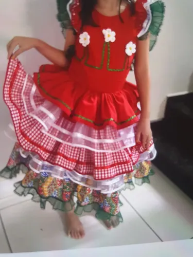 Vestido junino 5 anos