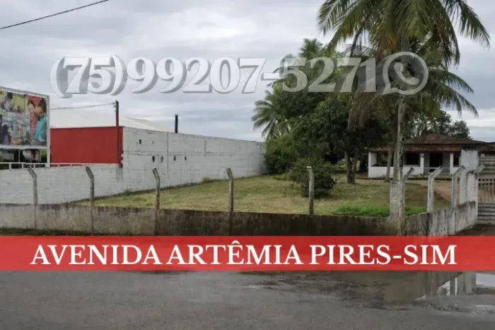 LOCAÇÃO-ÁREA PARA CONSTRUIR COMÉRCIO. AVENIDA ARTÊMIA PIRES-SIM..
