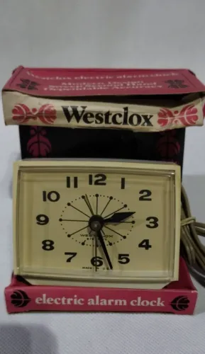Relógio Despertador Elétrico Westclox Bold II S32-C Made in USA