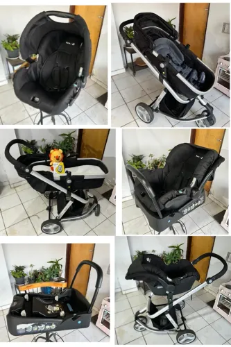 Carrinho de Bebê Safety 1st Mobi + Colchão + Bebê Conforto + Base Veicular