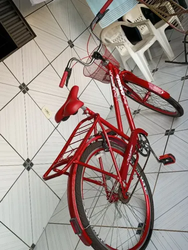 Bicicleta Cairu Genova Aro 26 - Vermelha - Estado de Nova!