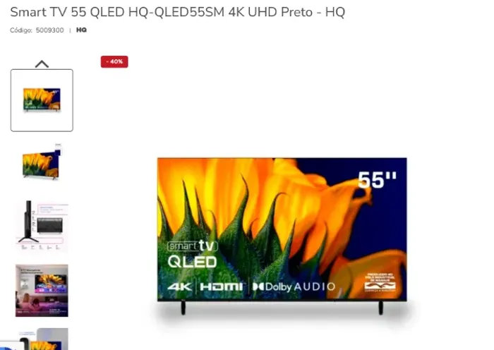 TELEVISÃO NOVA (LACRADA) 55 POLEGADAS HQ