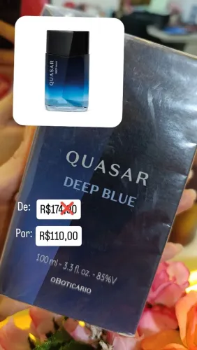 QUASAR DEEP BLUE 100ml | Novo O Boticário