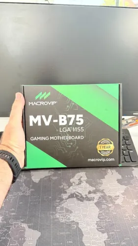 PLACA MÃE 1155 DDR3 B75 M2 HDMI MACROVIP NOVA LACRADA