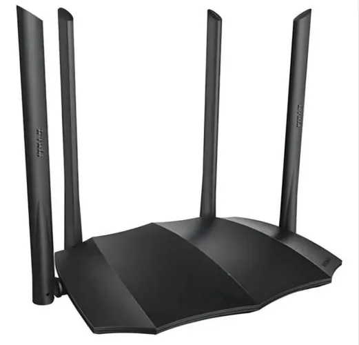 Roteador Tenda ac8 ac1200 4 antenas 867mbps nf-e cor preto 110v/220v
