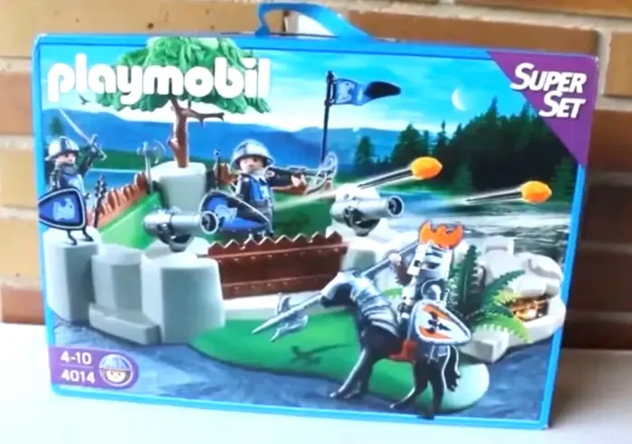 Playmobil 4014- Base de Batalha Guerreiros Medievais com caixa