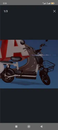 Scooter , moto , bicicleta/ elétrica, foto ilustrativa está na caixa lacrada