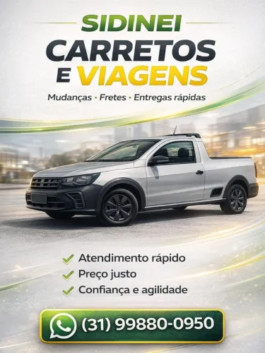 Faço carretos e viagens carteira AD.