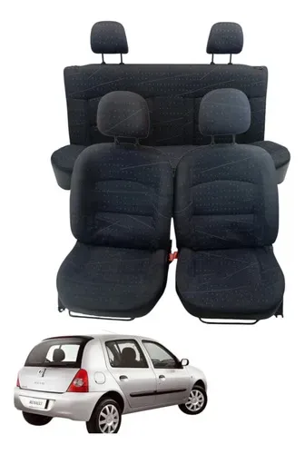 Jogo Bancos Completo Renault Clio 1.0 2005 2006 Detalhe