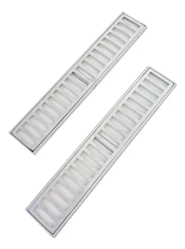 Grelha Aluminio C/Caixilio 10cm x 1,00MT