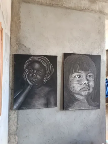 Arte em tela de pintura