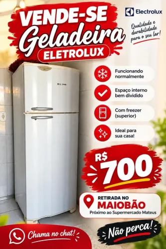 GELADEIRA ELETROLUX R$700,00