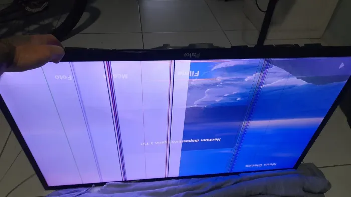 Smart tv philco 42 com defeito