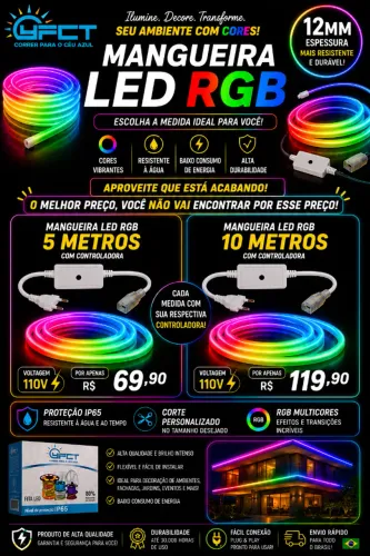 MANGUEIRA LED RGB pelo MELHOR PREÇO!