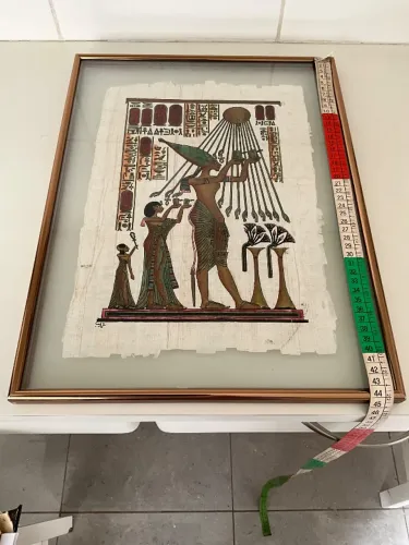 Quadro de papiro egipcio