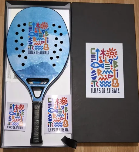 Raquete Beach Tennis Zand Carbono 3K - NOVA (Nunca Usada)