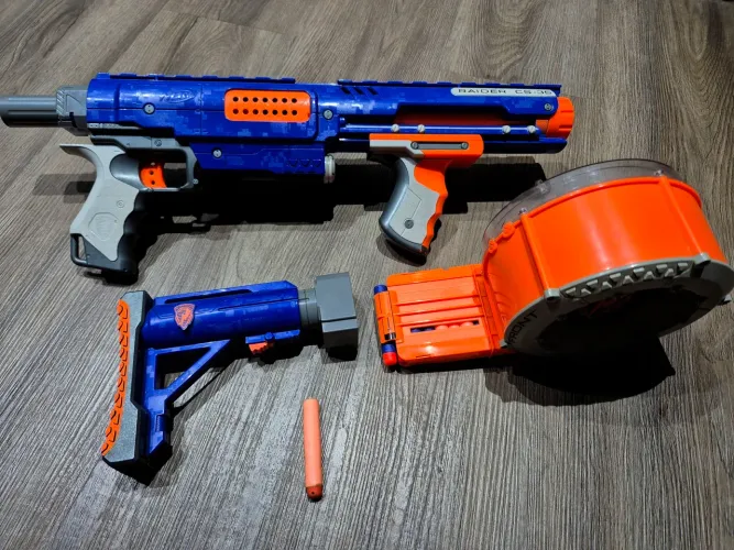 Lançador nerf n-strike raider cs-35 original 2009 completa