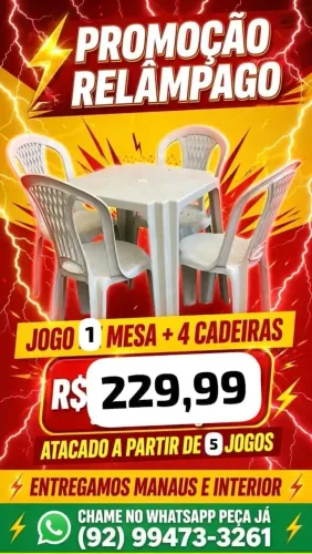 Mesa e cadeiras
